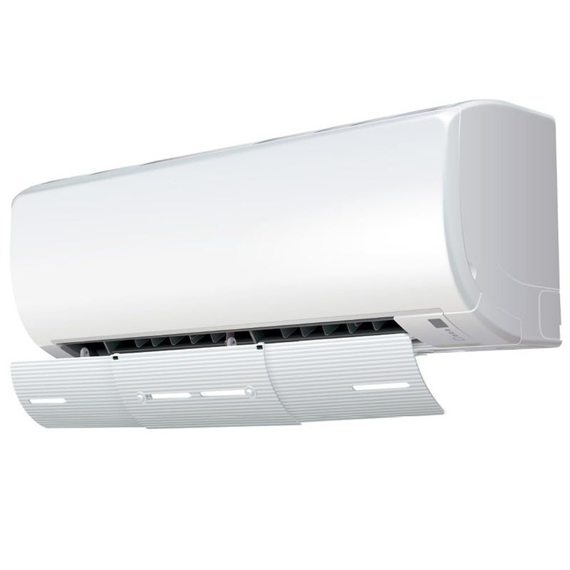 AIR WING Slim, Length & Angle Adjustable Air Conditioner Deflector helps Cooling/Heating Air Circulation, Anti Blast, Wind Baffle and Direction, Anti-Condensation - Image 1